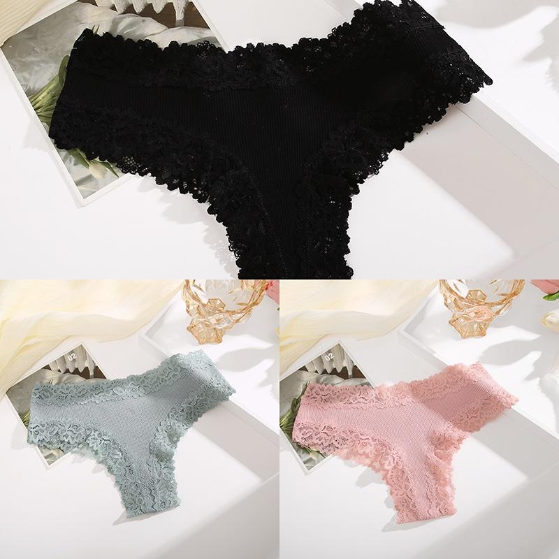 3 шт./компл. хлопковые трусы, женские удобные трусы, кружевное нижнее белье, женские мягкие трусы S-XL, женские трусики 2023