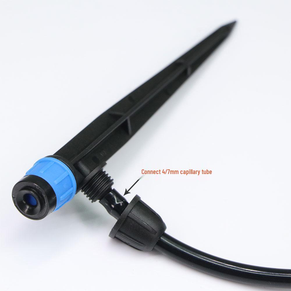 13cm Lock Buckle Drip-Spray Nozzle for Automatic Watering Devices - Ground Insert Eight-Hole Nozzle with Integrated Fountain for Fruit Trees