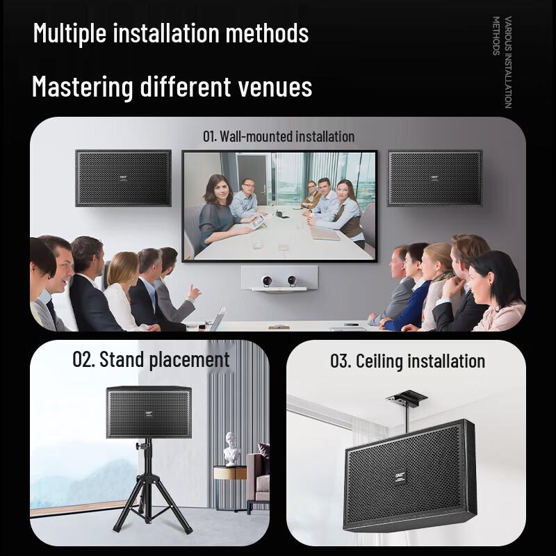 SAST Ultra-thin Conference Audio System with Wireless Microphones CN plug (adapter included)