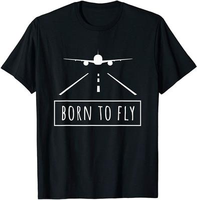 Футболка унисекс Born Fly Aviation Pilot Flying Aircraft Aircraft