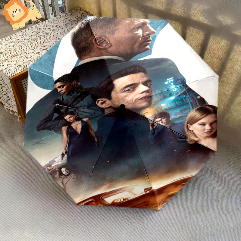 007: No Time Die Folding umbrella Umbrella Suitable for all seasons travel Umbrella Sun umbrella