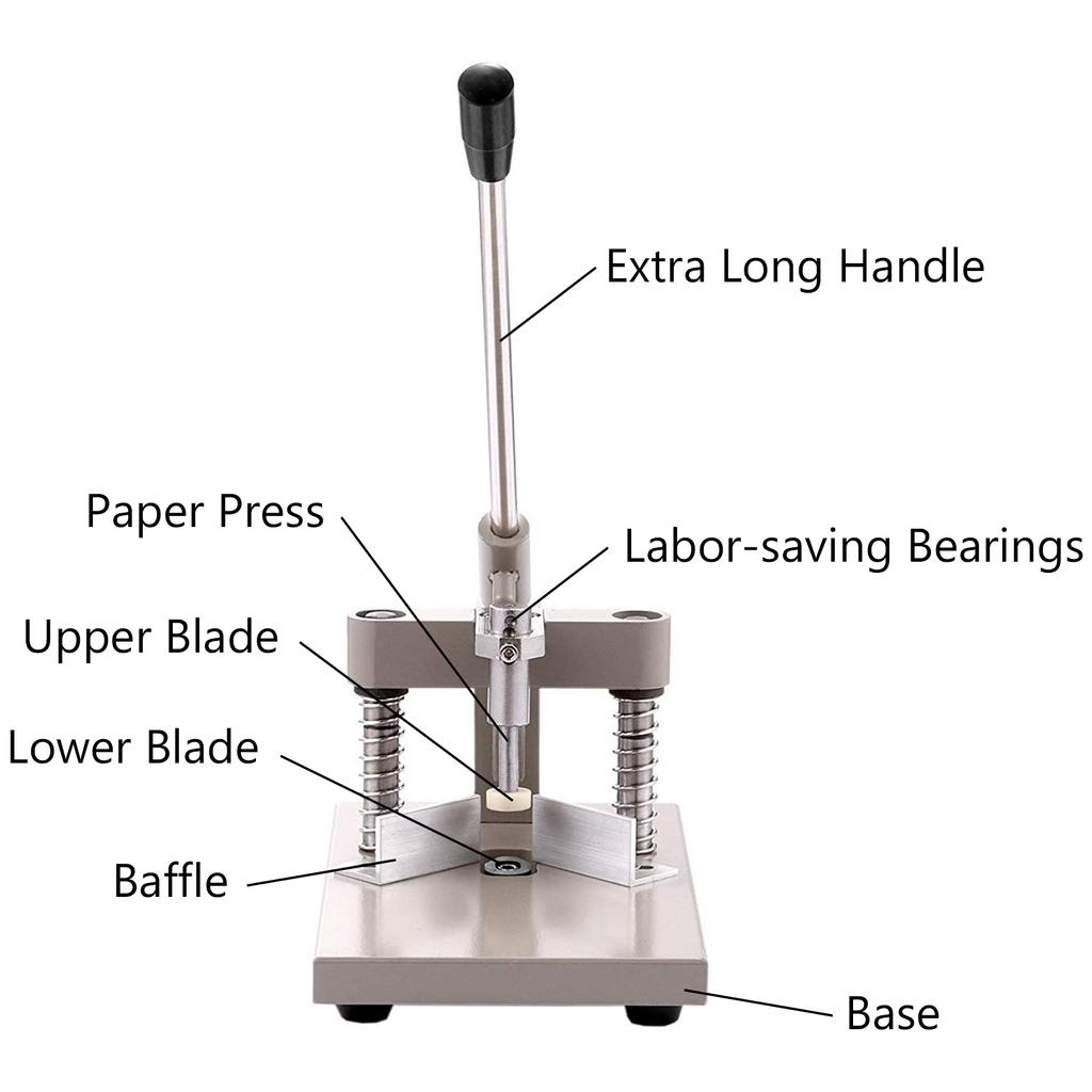 VEVOR Ручной резак для закругления углов с устройством для прижима бумаги, высота резки 30 мм, сверхмощный для полиграфической упаковочной промышленности