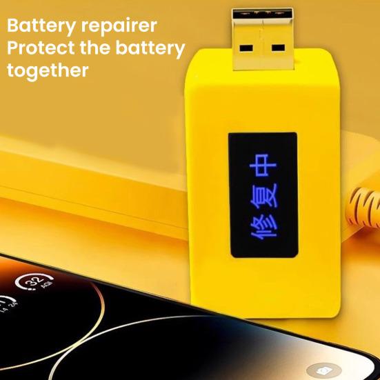 Multi-Device Phone Battery Optimizer Current Voltage Capacity Tester Charging Adapter with Real-Time Voltage Monitor Fixes Lag & Extends Battery Life