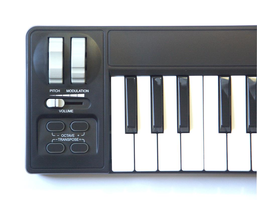 MIDITECH i2Mini32 Mini MIDI Black 32-Key Keyboard,