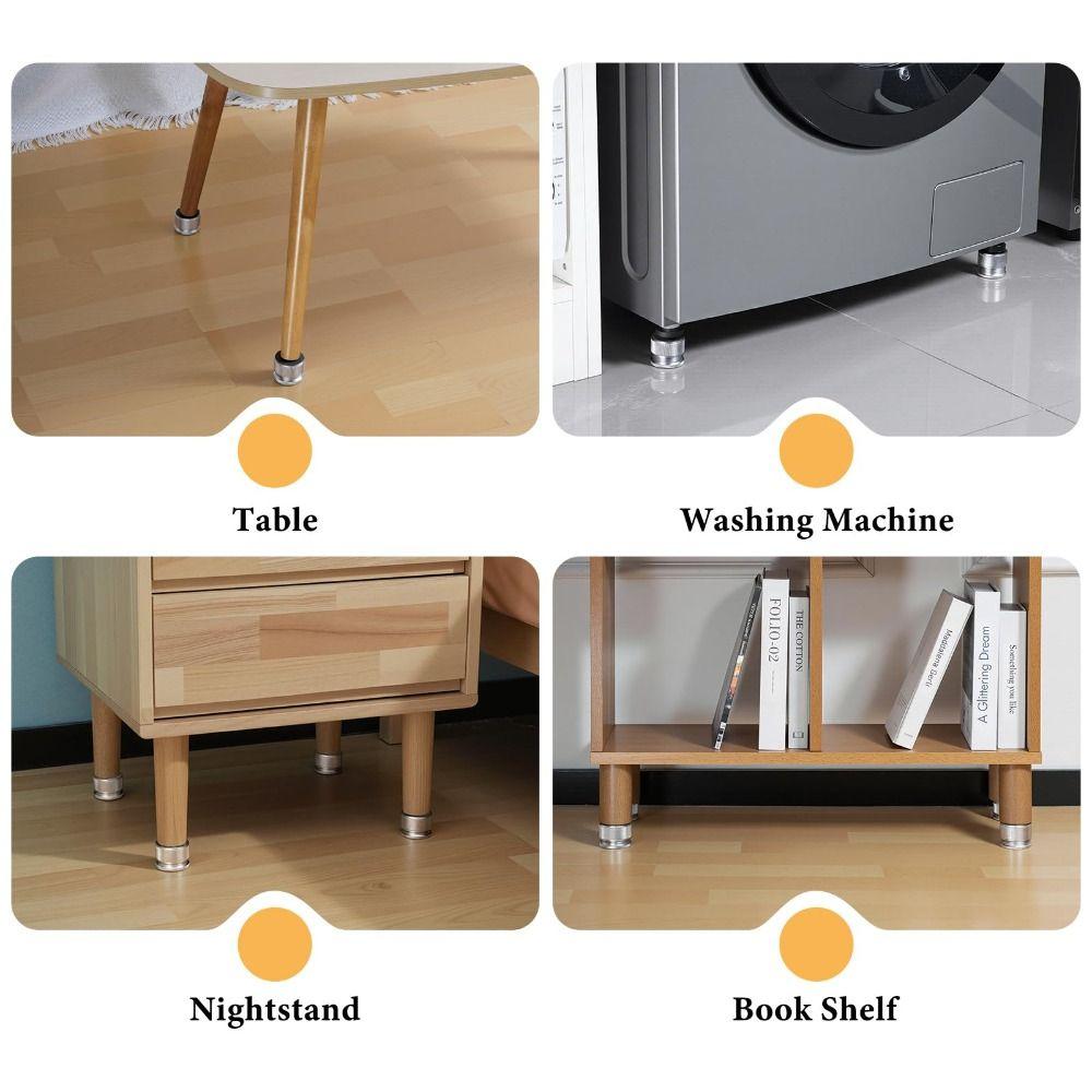 Sturdy Furniture Risers Anti Slip Shock Proof Pad Furniture Legs Anti Slip Legs  Home Use