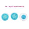 Silicone Face Brush Waterproof Electric Facial Cleansing Brush Skin Cleaner Spin Wash Pores Deep Cleaning Tool Remove Acne