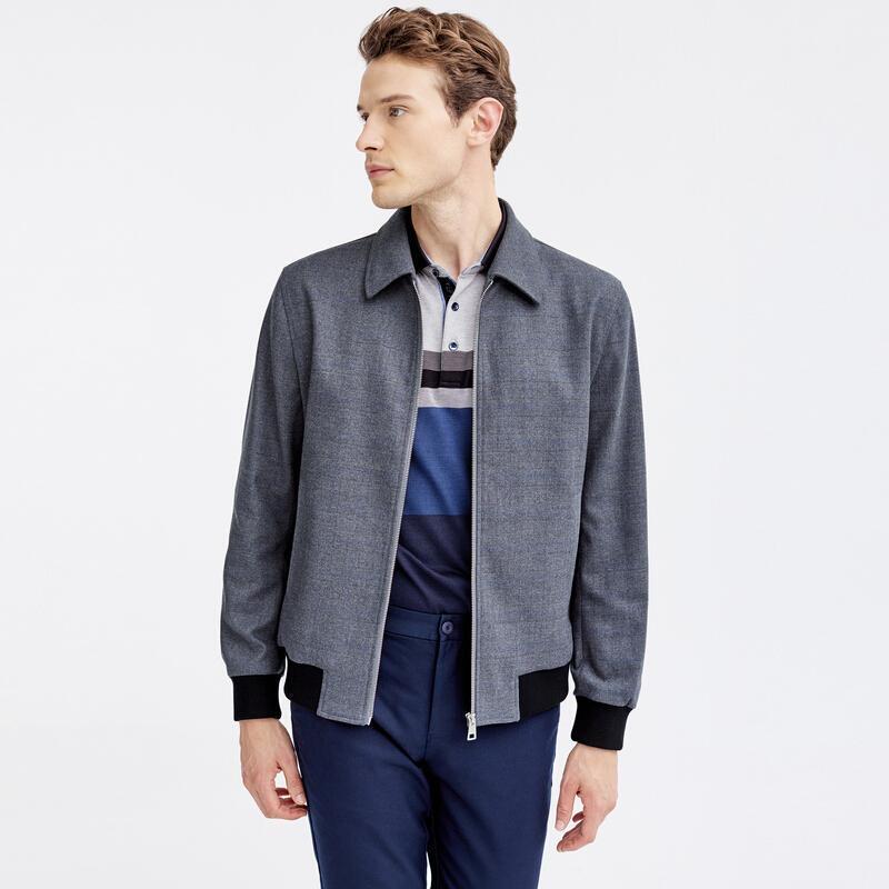 Мужская клетчатая куртка Seven Wolves в стиле business casual
