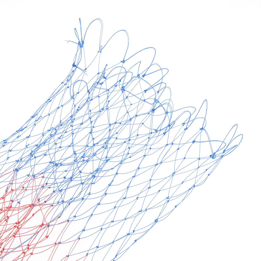 High Quality Fishing Tackle Depth Folding Dip Net Fishing Nets Collapsible Rhombus Mesh Nylon