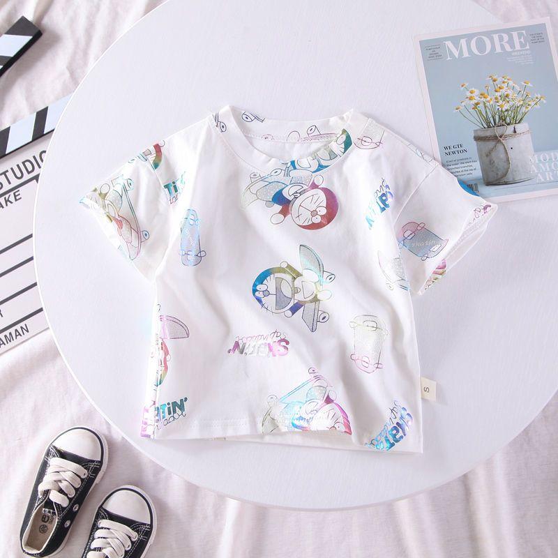 Boys' Short Sleeved Summer Clothes Baby's T-shirt Thin Design Boys' and Girls' Baby Tops for Summer