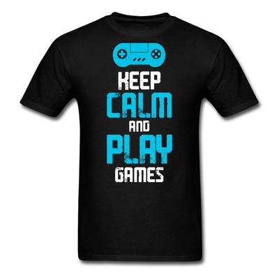 Сохраняй спокойствие и играй в игры футболка Забавный подарок для геймера Футболка Размеры S-6XL