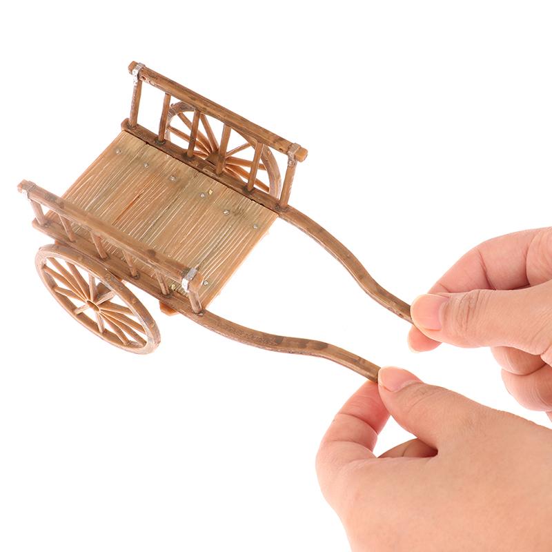 Кукольный домик Миниатюрная Имитация Собранная Тележка Модель Аксессуары для DIY Садовая Мебель Игрушки