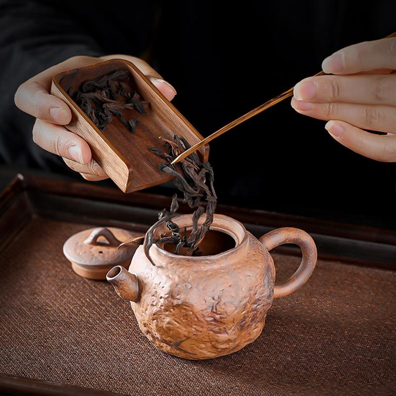 150 мл Необработанная руда Грубая керамика Чайный набор ручной работы Одиночный чайник Чайная церемония