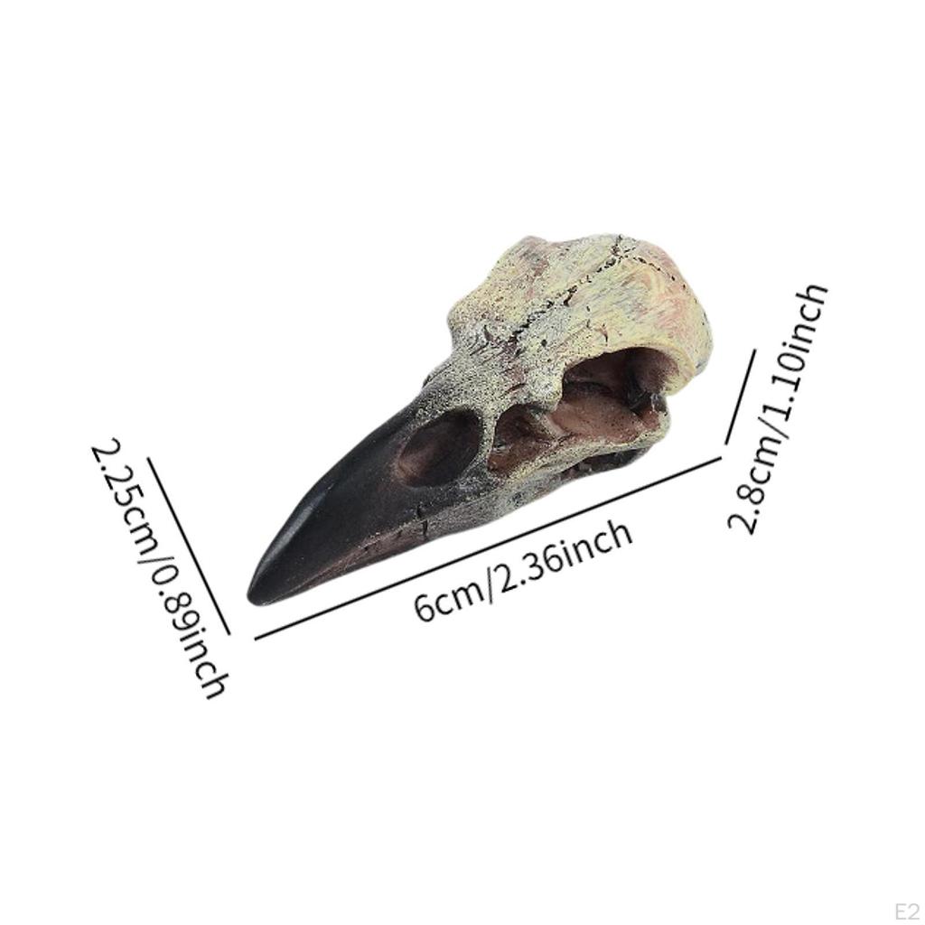 Gothic Raven Skull Necklace for Halloween Home Decor