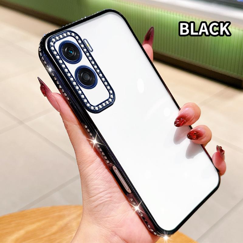 Прозрачный силиконовый чехол с алмазным покрытием для Huawei Honor X9A X9B X50i X9C X60 Pro X8A X8B X7B X7C X8 5G, мягкая задняя крышка