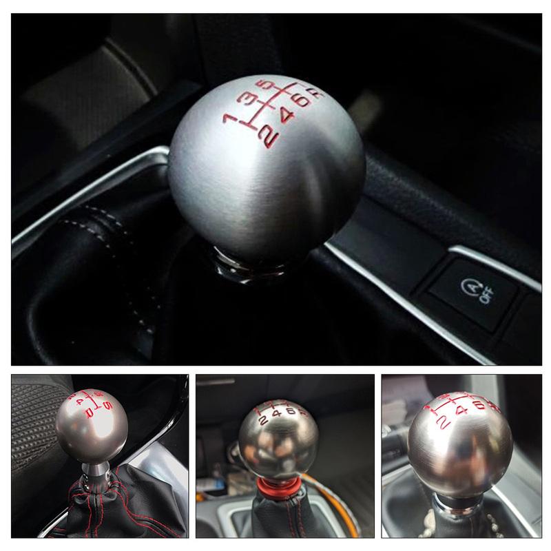 Aluminum 5/6 Speed JDM Ball Shape Shift Gear Knob M10*1.5 For Honda Fit Civic City FD2 FN2 EP3 TYPE R DC2 DC5 AP1 AP2 S2000 F20C
