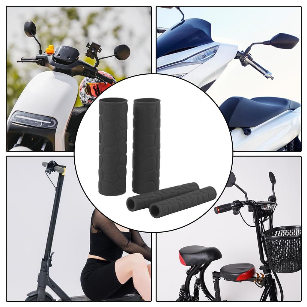 Patonde Motorcycle Handlebar Cover, Motorcycle Handlebar Grip Cover | Motorcycle Grip Cover Non-Slip Rubber