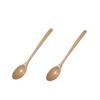 2pcs Wooden Spoon Healthy Tableware Kitchen Cooking Wooden Cooking Spoons Utensil Tools Soup Teaspoon Catering