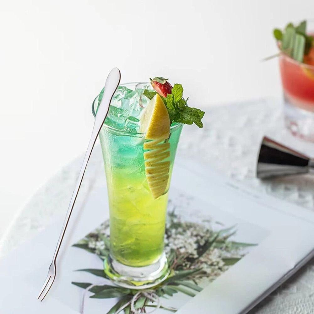 5 шт. 8 дюймов вилка для оливок длинная ручка захват для солений прочная вилка для солений для барной стойки