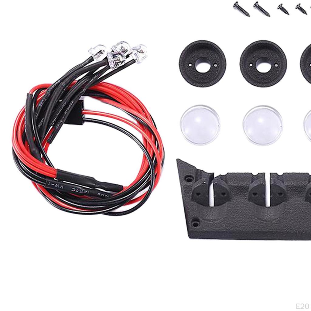 1/12 Crawler Car Metal Decoration Plate Steel Cable Pedal Roof Light 86 MN86S Upgrades Parts