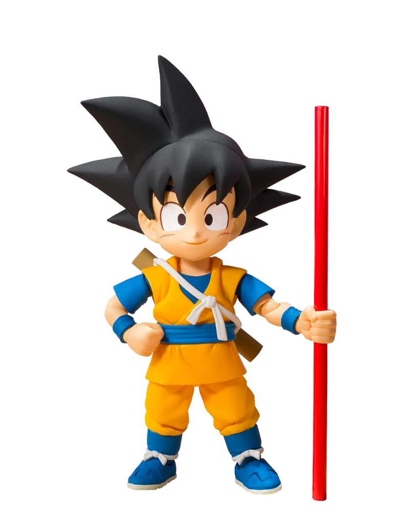 TAMASHII NATIONS Dragon Ball DAIMA Son Goku 70mm PVC ABC Painted Movable Figure S.H.Figuarts (mini) -DAIMA- Approx. &