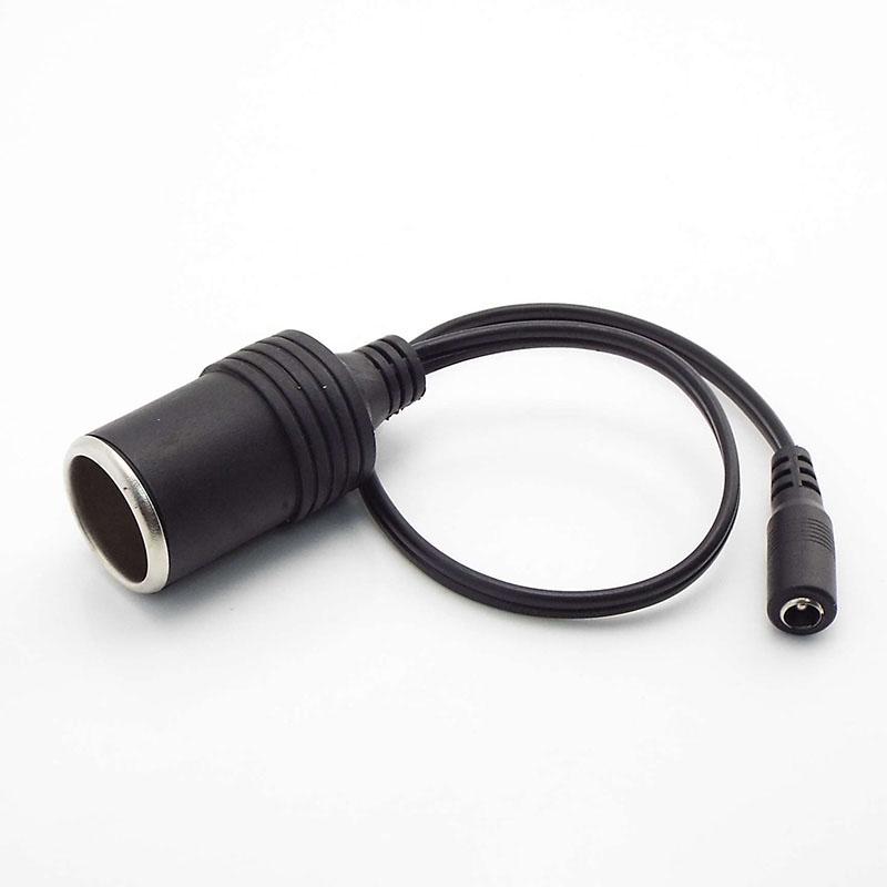 5,5 мм X 2,1 мм DC Мужской Женский Кабель питания к автомобильному зарядному устройству, адаптер прикуривателя, разъем 12 В 24 В 5 А Ампер