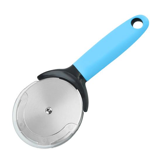 Нож для пиццы с защитной крышкой, острый край, эргономичная ручка, гладкая режущая поверхность, устойчивое к ржавчине колесо для пиццы, кухонный гаджет