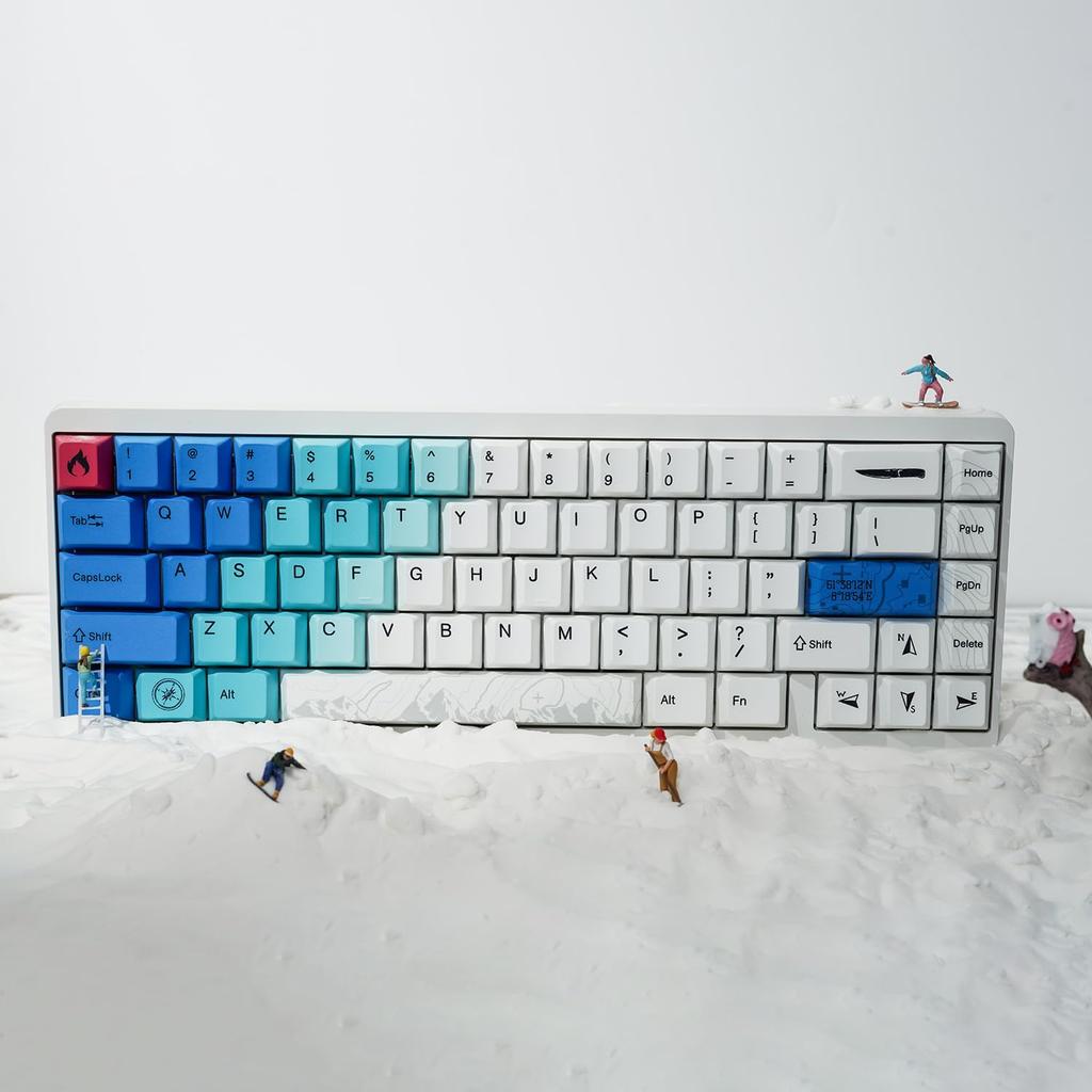 Mechkeys VARMILO Muse65 Игровая CNC-обработанная Алюминиевая Сплавная Проводная Магнитная Белый Переключатель Регулируемые Триггеры для FPS Игр Клавиатура, Корпус, Клавиатура,
