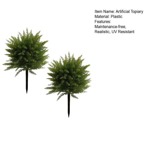 Искусственный кедровый шар для топиари Уличное искусственное кедровое дерево для топиари с шипом в земле Искусственные кедровые растения Вечнозеленые кустарники Кусты для сада перед крыльцом