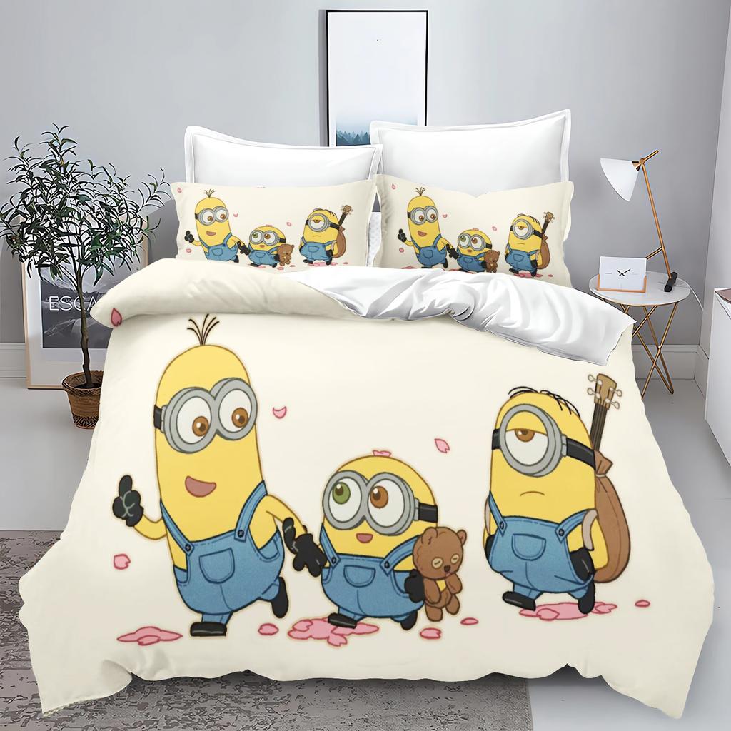 Duvet Cover Peanuts Series Set Comforter Bedding 3d Children'S Bedding Set 3-Piece 1 Quilt Cover King Size