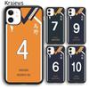 Краевс Хайкюу!! Чехол для телефона Karasuno Jersey Shoyo Hinata для iPhone 14 5 6 7 8 plus XR XS 11 12 13 pro max Galaxy S21 S22