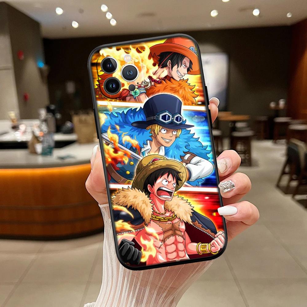 One Piece ACE Luffy Sabo New High-End Shell Phone Case for Redmi Note 13 14 Pro+ Plus A3 A3X 13X 13C 13R 14S 14C 14R