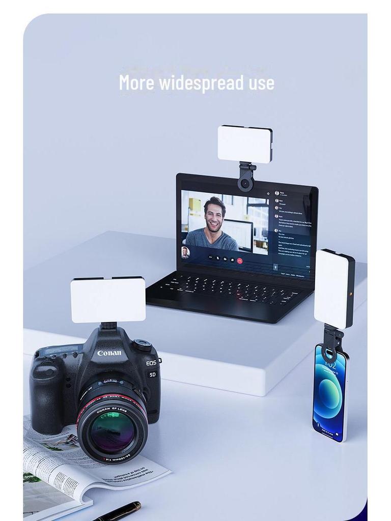 Светодиодное кольцо RGB для конференций и селфи-светильников для телефона, ноутбука и прямых трансляций