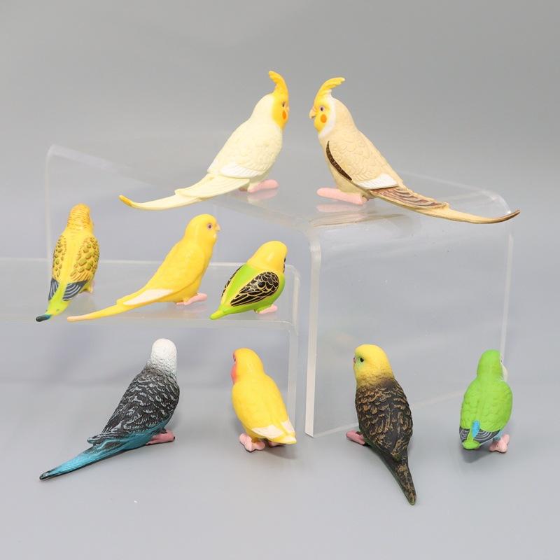 Имитация попугая, миниатюрный пейзажный орнамент, модель попугая, фигурка газона, искусственная птица, декоративные фигурки для дома, декор птицы