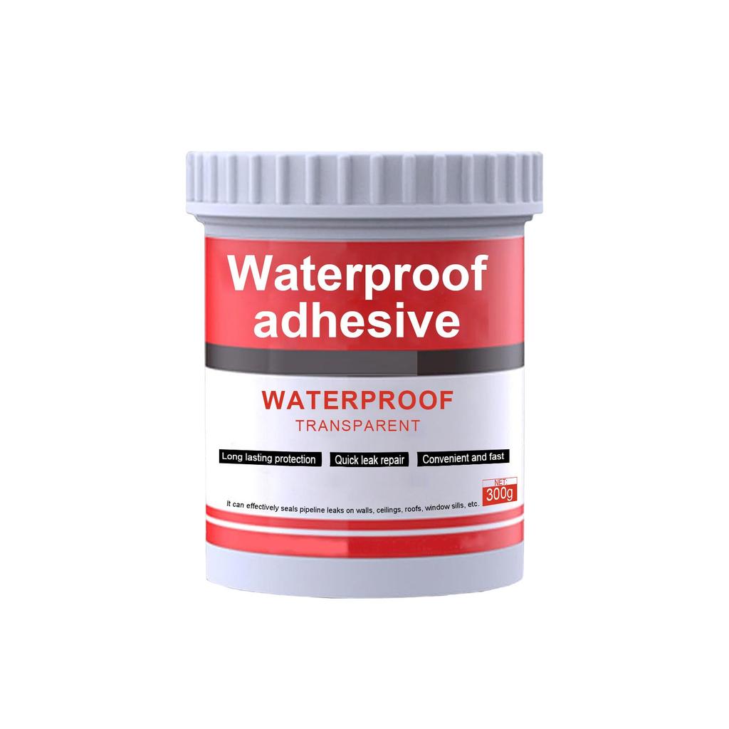 Transparent Waterproof Glue Anti-leakage Sealant Agent Roof Broken Water-based Sealant Plus Brush 100/300ml