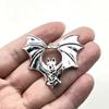 Gothic Bat Zinc Alloy Pendant Necklace