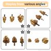 ABWR-3Pcs 20/25/32Mm Step Drill Bit With Limit Swivel Groove PPR Lifting Cone Drill Bits For Water Pipe Reaming