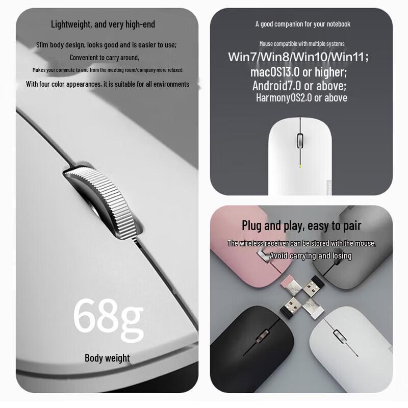 Lenovo Air Handle Dual-Mode Wireless Mouse