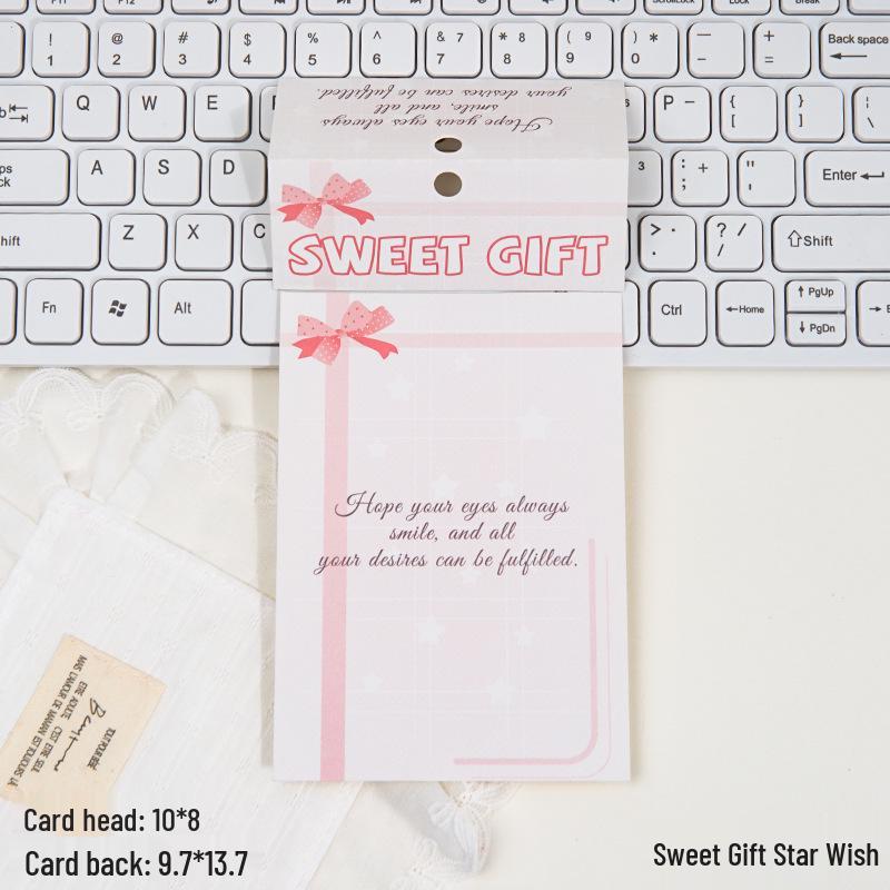 Самоклеящийся милый набор пакетиков для упаковки карточек для маленьких карточек