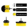 3Pcs/set Power Scrubber Brush Drill Brush Clean for Bathroom Surfaces Tub Shower Tile Grout Cleaning Kit