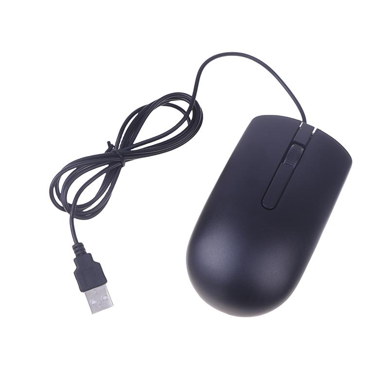 Новинка для Ms116 оптическая надежная проводная мышь USB с колесом прокрутки 2 кнопки черная для офиса и бизнеса, ноутбука