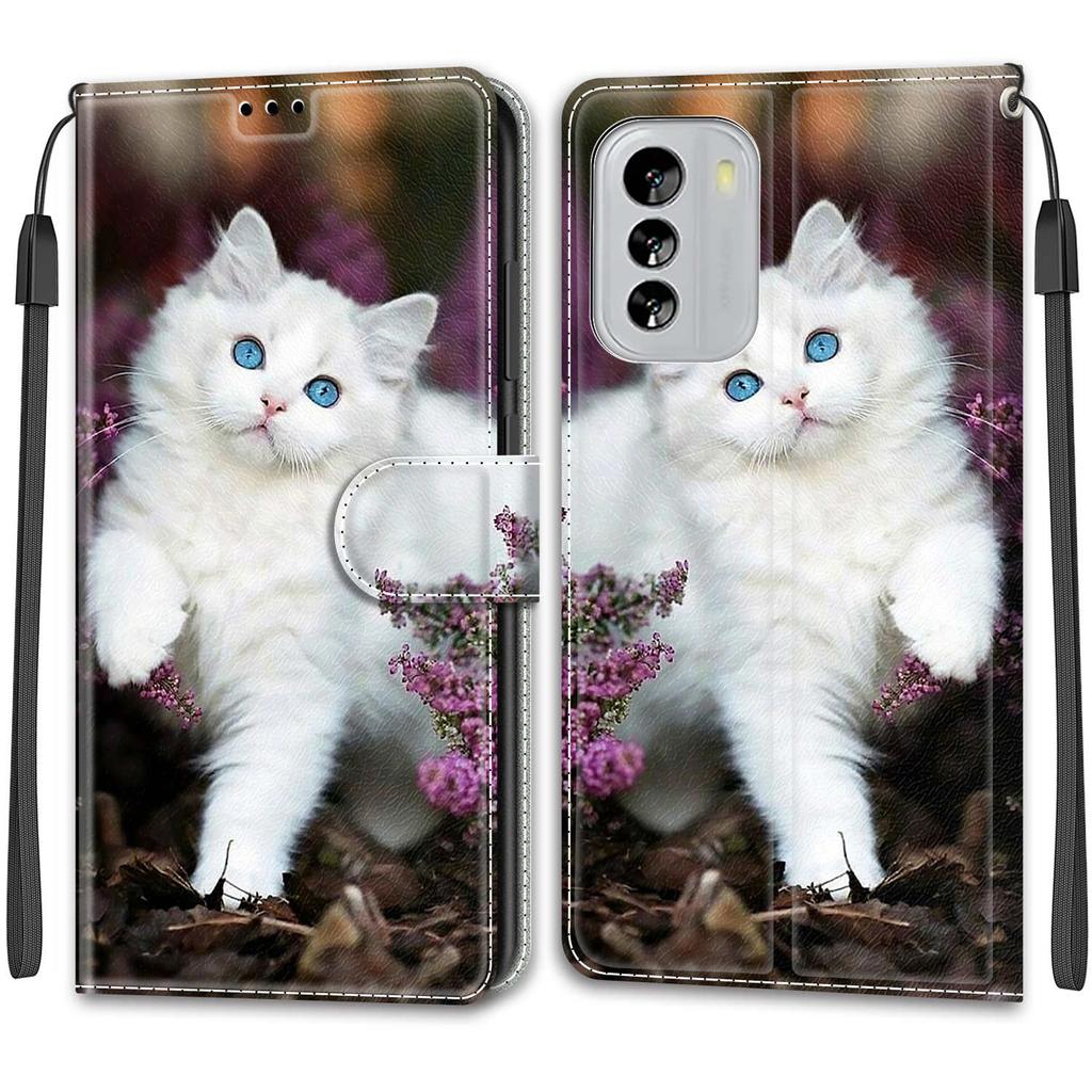 Роскошный окрашенный кожаный чехол для Nokia G60/G21/G11/G20/G10/C12/C22/C32/G42 Защитный чехол-книжка для Nokia 6.3/Nokia C01 Plus/Nokia G310