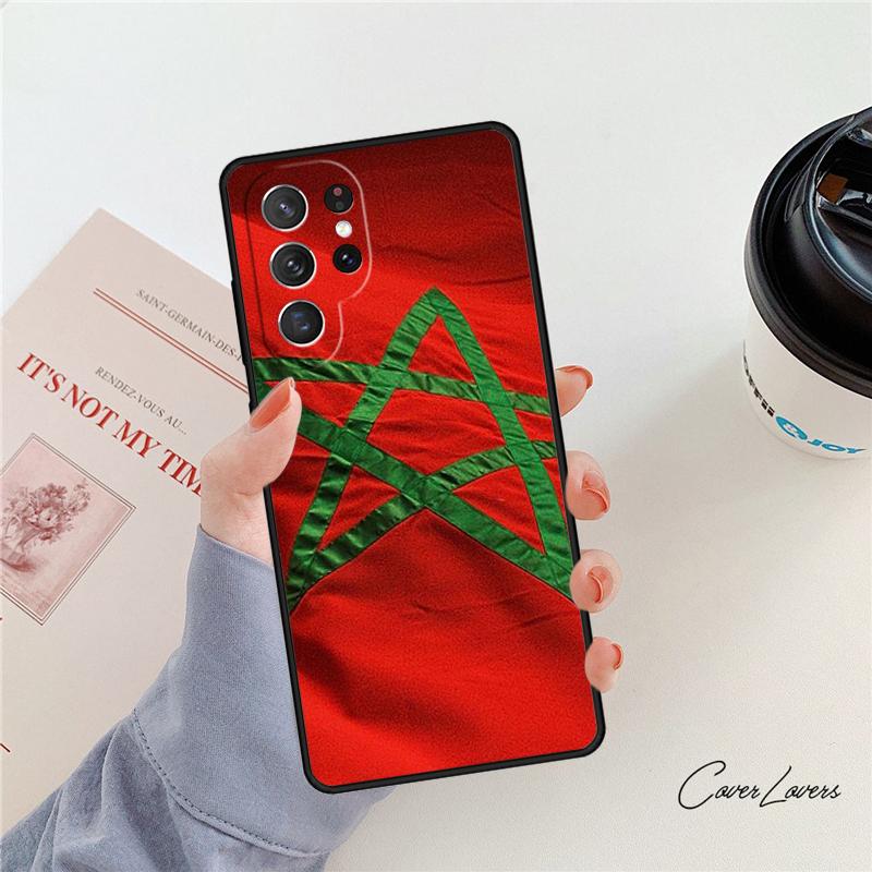Флаг Марокко Марокканский Уникальный чехол для телефона Для Samsung Galaxy S24 S25 S23 S22 Ultra Note 10 20 Plus S20 S21 FE Чехол