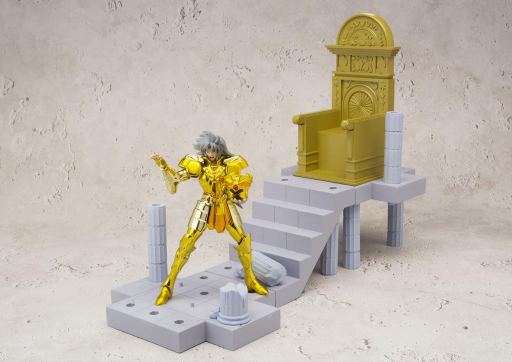 TAMASHII NATIONS Saint Seiya Gemini Saga 100mm ABS PVC Movable Figure D.D.PANORAMATION -The Pope's Chamber- Approx. & Pre-painted