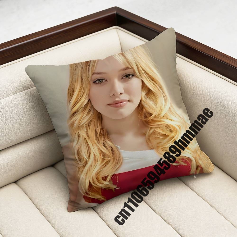 H-Hilary Duff Luck Or Something Throw Pillow Case Sham For 45X45Cm 35X35Cm Square Home Pillowcase Cushion Cover
