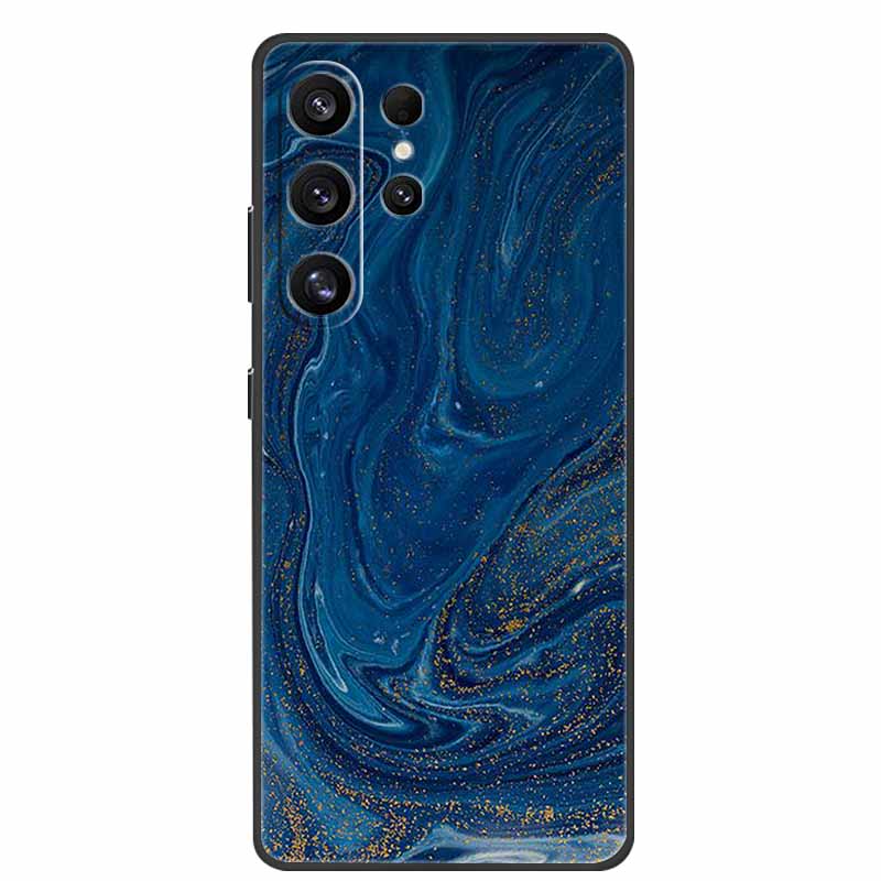 Phone Case For Samsung Galaxy S26 Ultra Colorful Painted Soft Silicone Bumper for Samsung S26 Ultra Case Marble Shockproof Cover
