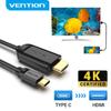 Vention USB C HDMI-кабель типа C к HDMI Thunderbolt 3 для MacBook Samsung Galaxy S10/S9 Huawei Mate 20 P20 Pro USB-C HDMI-адаптер