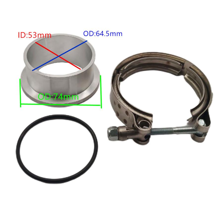 Для турбокомпрессора Holset HX35 HX35W HX40W V-образный фланец + хомут Cummins 5.9L