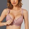 Sexy Front Closure Bra Plus Size Lace Women's Underwear Thin Cup Wireless Lingerie Femme Push Up Bras