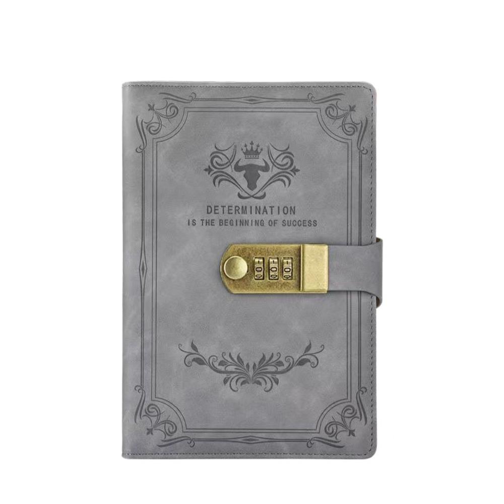 Ослепительный запирающийся блокнот из искусственной кожи премиум-качества, стильный блокнот из искусственной кожи для офиса