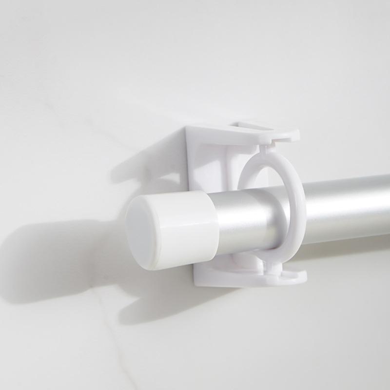 2 шт. вращающихся на 360 градусов самоклеящихся держателей для карнизов для штор настенные кронштейны для драпировки прозрачный пластиковый крючок